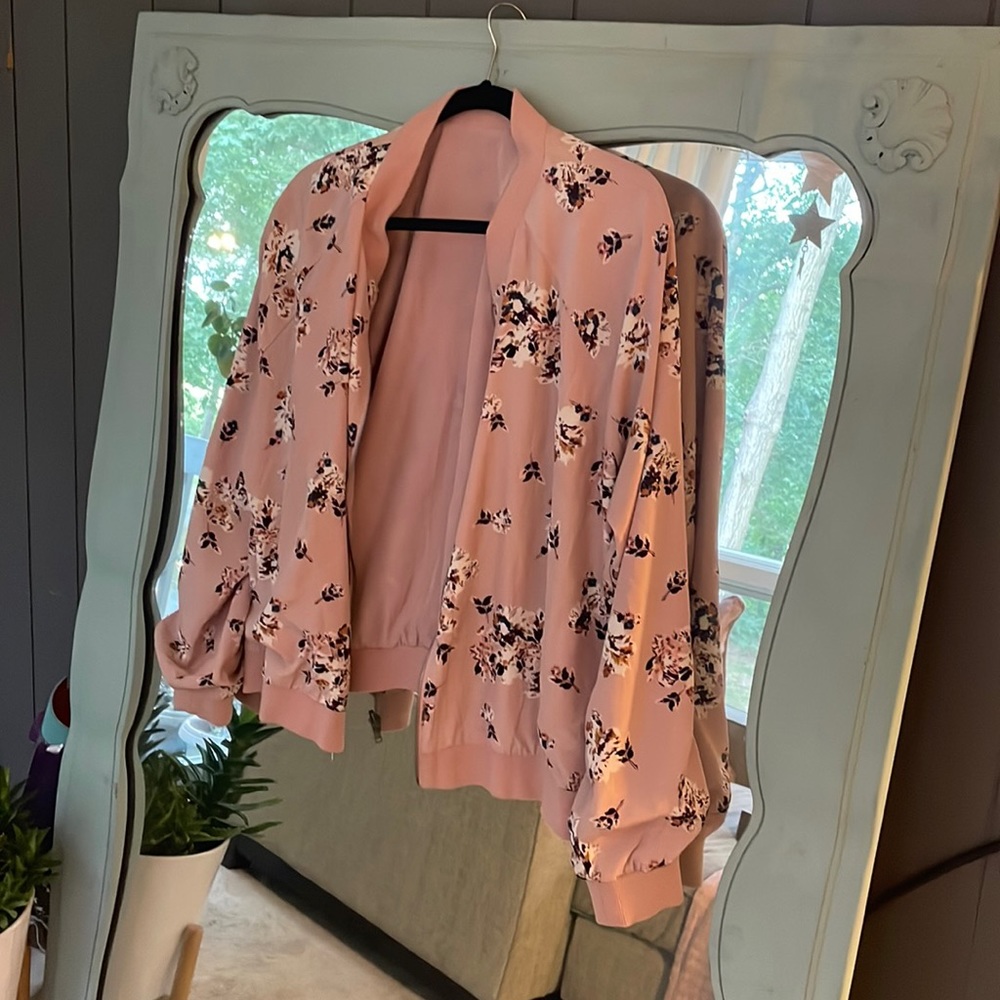 Floral Reversible Bomber Jacket